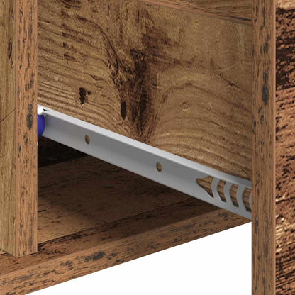 Servírovací Skříň Staré Dřevo 60 X 31 X 70 Cm Kompozitní Dřevo