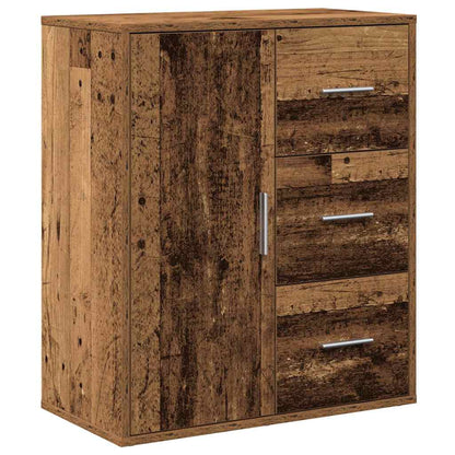 Servírovací Skříň Staré Dřevo 60 X 31 X 70 Cm Kompozitní Dřevo