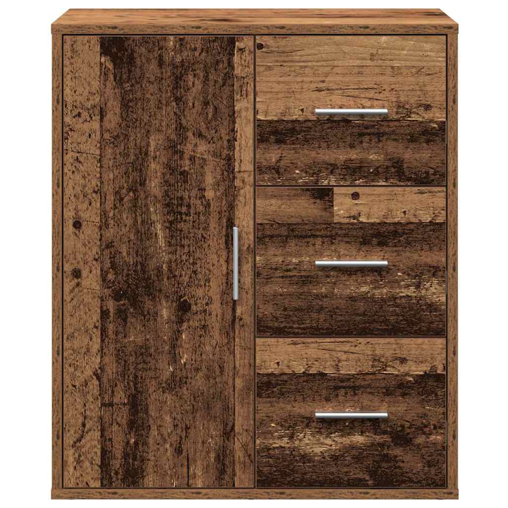 Servírovací Skříň Staré Dřevo 60 X 31 X 70 Cm Kompozitní Dřevo