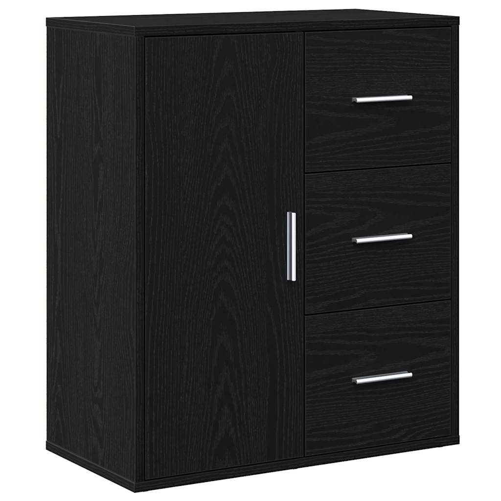 Servírovací Skříň Černý Dub 60 X 31 X 70 Cm Kompozitní Dřevo