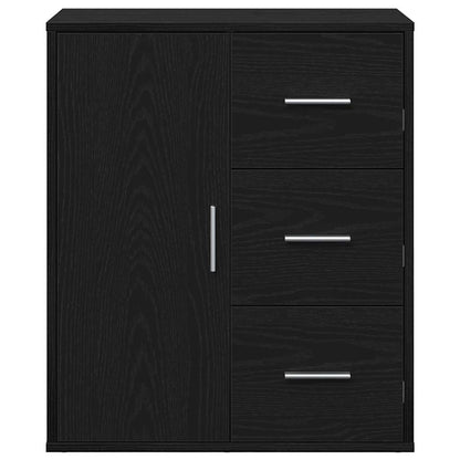 Servírovací Skříň Černý Dub 60 X 31 X 70 Cm Kompozitní Dřevo