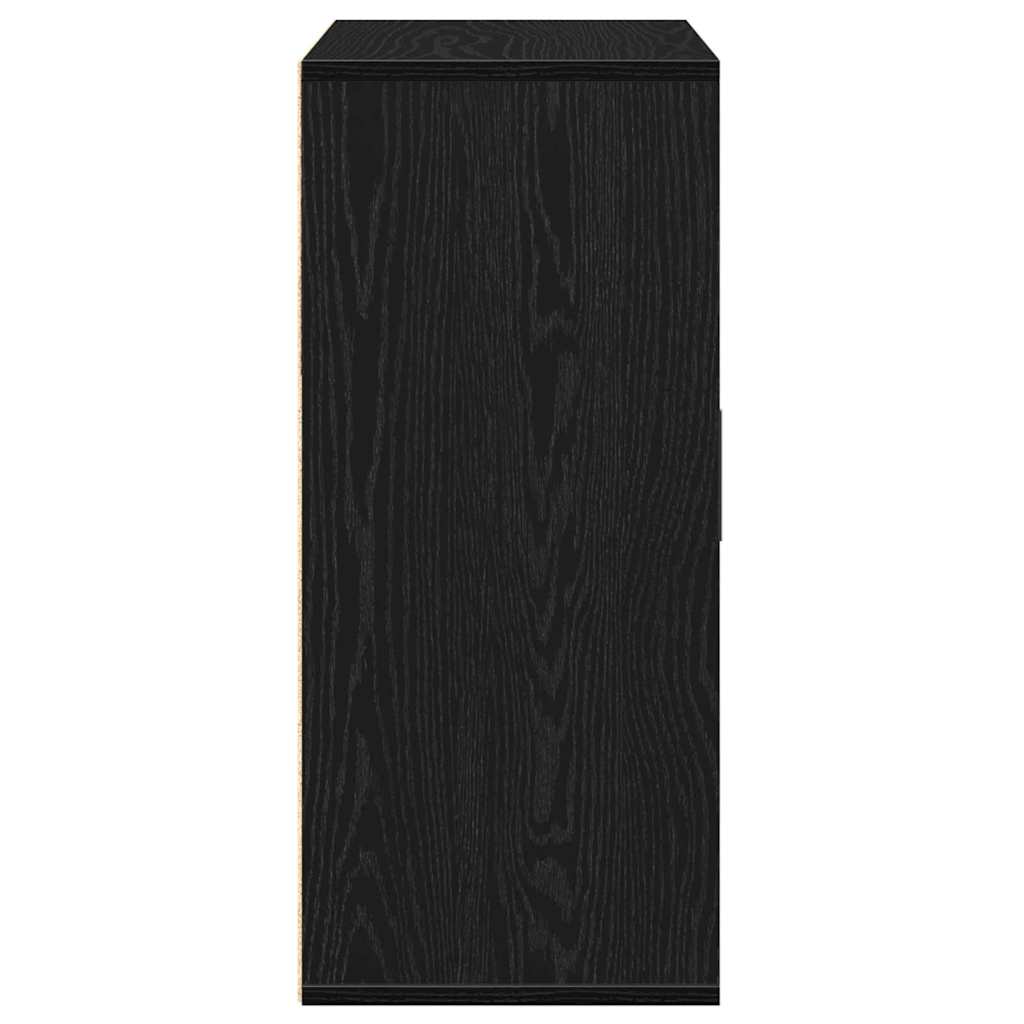 Servírovací Skříň Černý Dub 60 X 31 X 70 Cm Kompozitní Dřevo