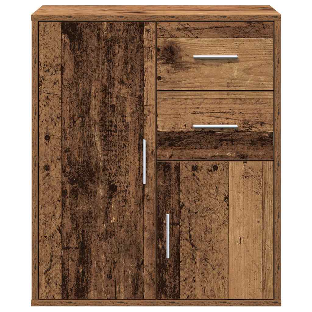 Servírovací Skříň Staré Dřevo 60 X 31 X 70 Cm Kompozitní Dřevo