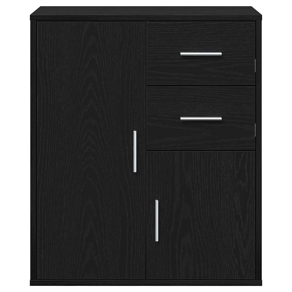 Servírovací Skříň Černý Dub 60 X 31 X 70 Cm Kompozitní Dřevo