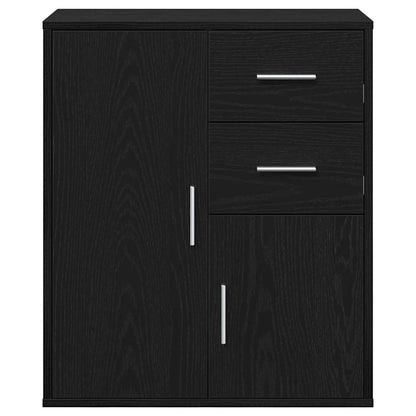 Servírovací Skříň Černý Dub 60 X 31 X 70 Cm Kompozitní Dřevo