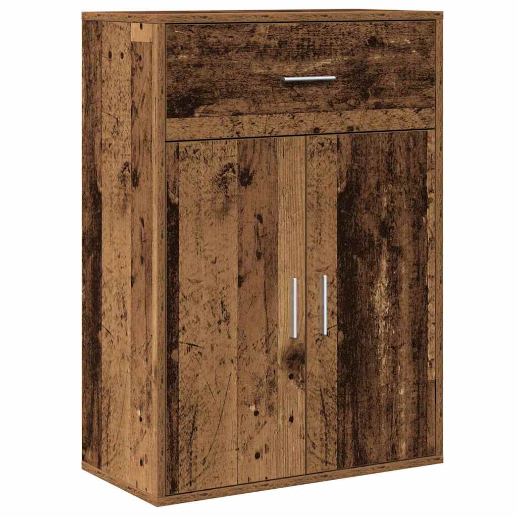Servírovací Skříň Staré Dřevo 60 X 30 X 84 Cm Kompozitní Dřevo
