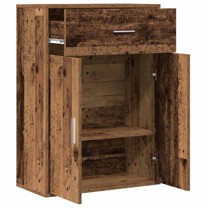 Servírovací Skříň Staré Dřevo 60 X 30 X 84 Cm Kompozitní Dřevo