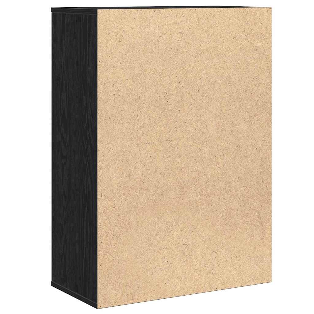 Servírovací Skříň Černý Dub 60 X 30 X 84 Cm Kompozitní Dřevo