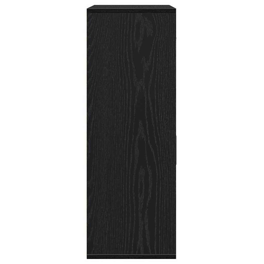 Servírovací Skříň Černý Dub 60 X 30 X 84 Cm Kompozitní Dřevo