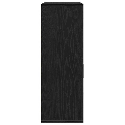 Servírovací Skříň Černý Dub 60 X 30 X 84 Cm Kompozitní Dřevo