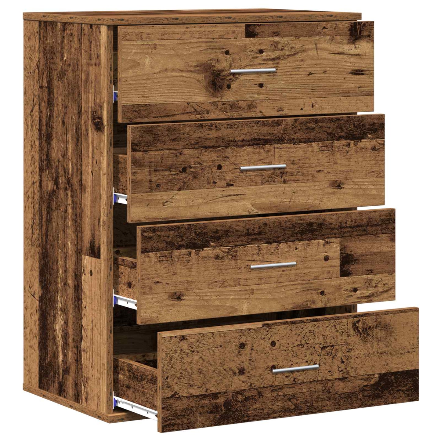 Servírovací Skříň Staré Dřevo 60 X 39 X 80 Cm Kompozitní Dřevo