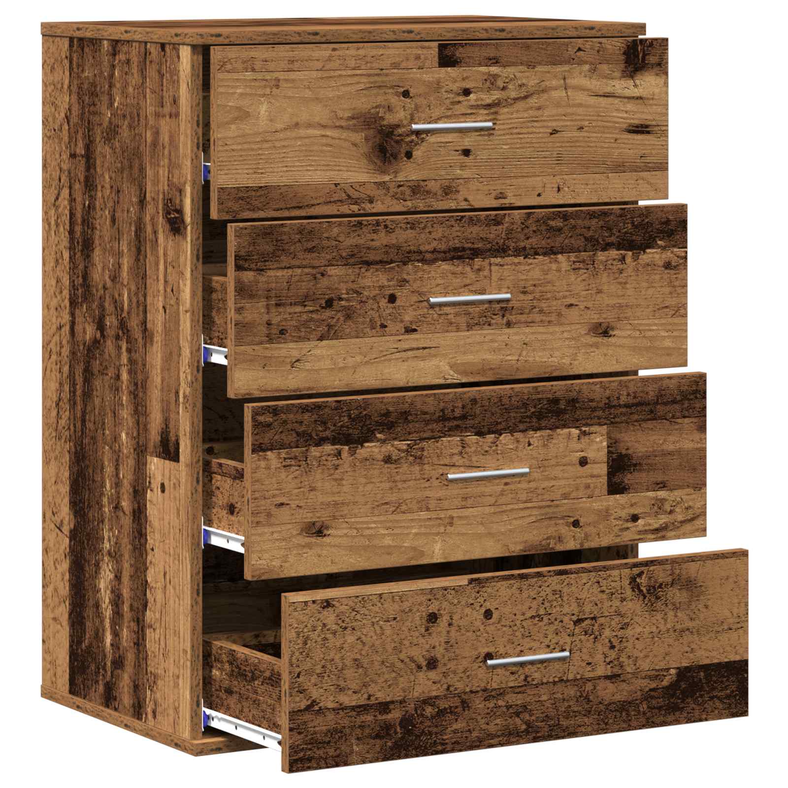 Servírovací Skříň Staré Dřevo 60 X 39 X 80 Cm Kompozitní Dřevo