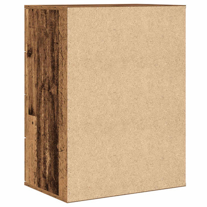 Servírovací Skříň Staré Dřevo 60 X 39 X 80 Cm Kompozitní Dřevo