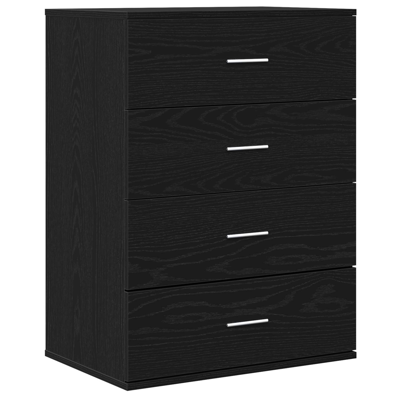 Servírovací Skříň Černý Dub 60 X 39 X 80 Cm Kompozitní Dřevo