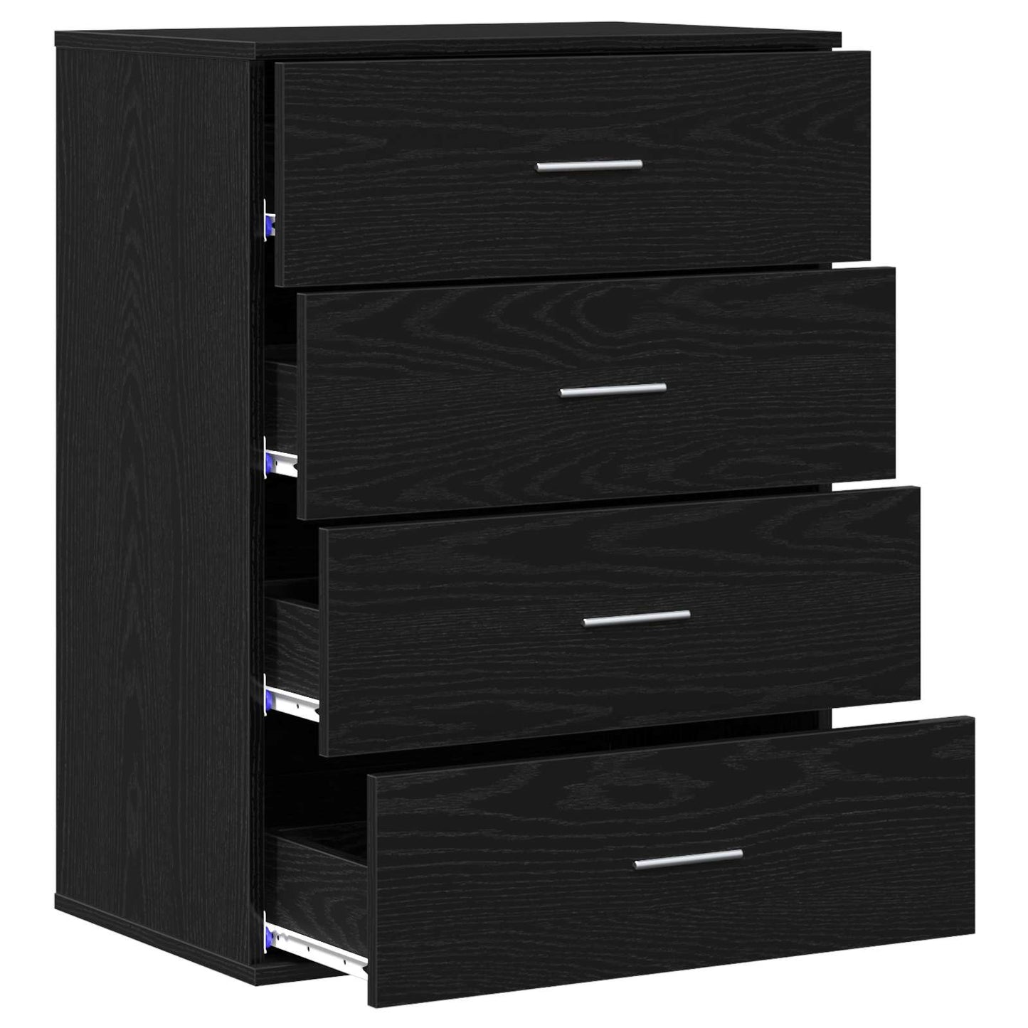 Servírovací Skříň Černý Dub 60 X 39 X 80 Cm Kompozitní Dřevo