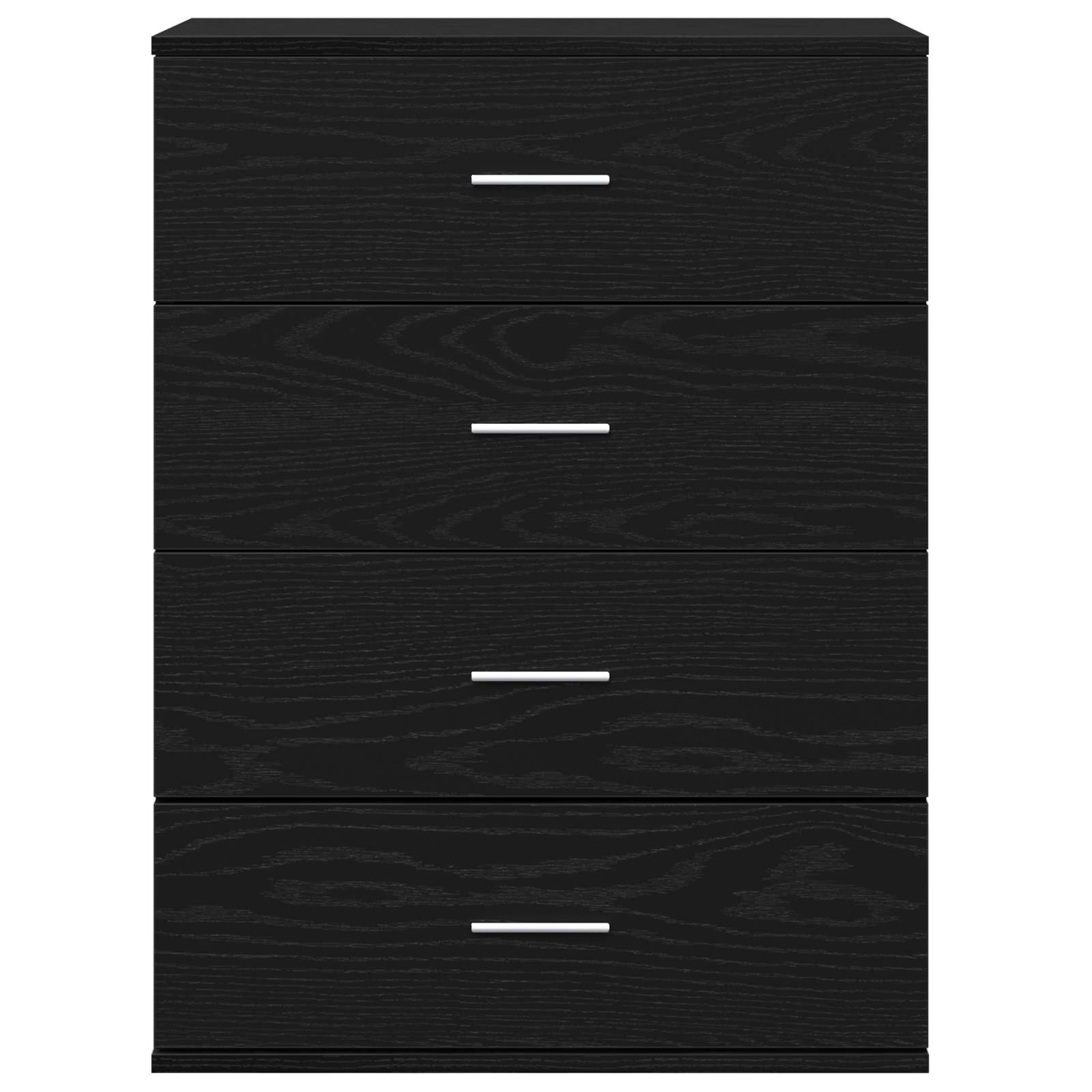 Servírovací Skříň Černý Dub 60 X 39 X 80 Cm Kompozitní Dřevo