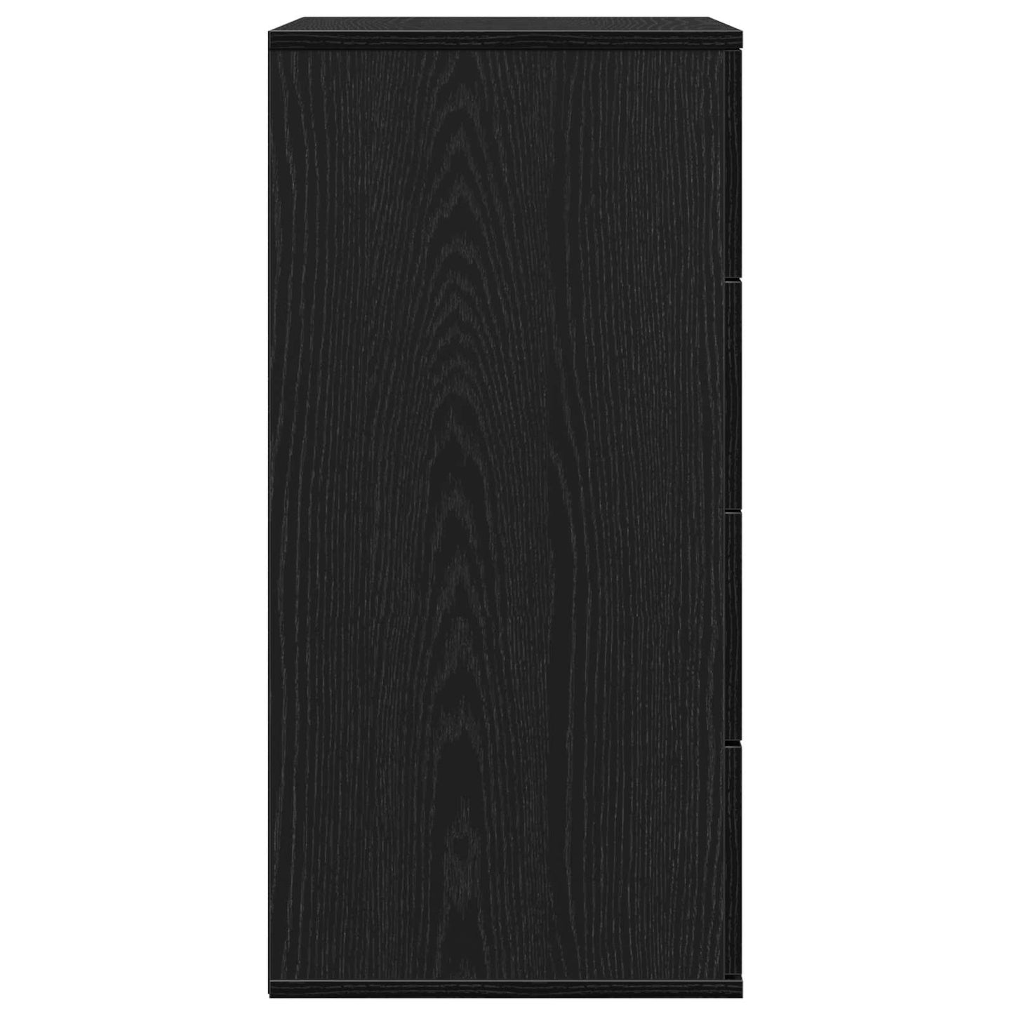 Servírovací Skříň Černý Dub 60 X 39 X 80 Cm Kompozitní Dřevo