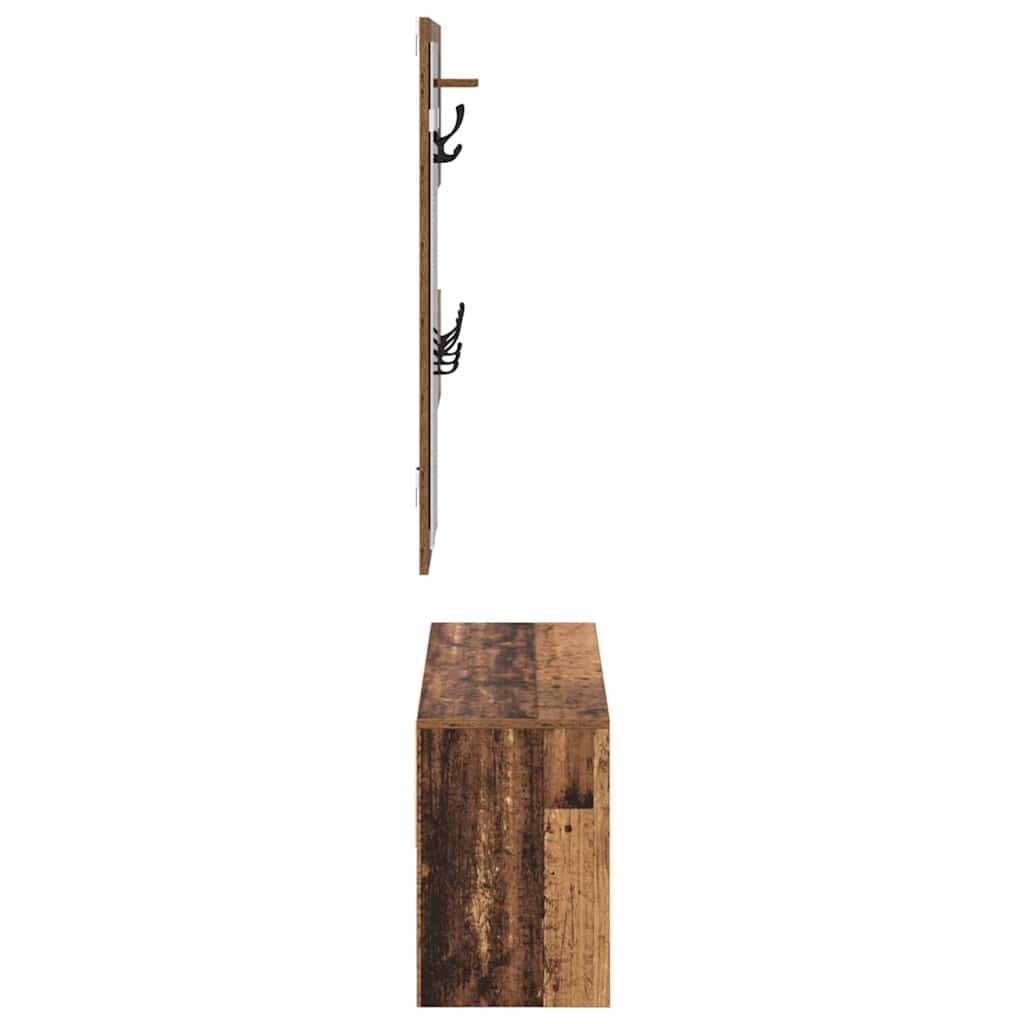 Sestava Nábytku Do Předsíně 4 Pcs Staré Dřevo 90 X 31 X 46,5 Cm