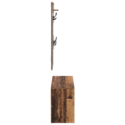 Sestava Nábytku Do Předsíně 4 Pcs Staré Dřevo 90 X 31 X 46,5 Cm