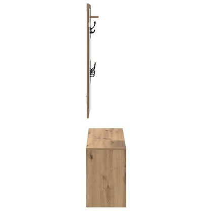 Sestava Nábytku Do Předsíně 4 Pcs Umělecký Dub Kompozitní Dřevo