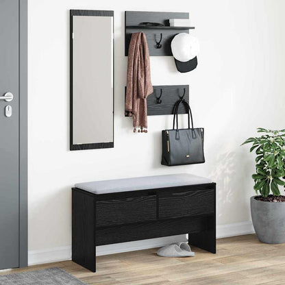 Sestava Nábytku Do Předsíně 4 Pcs Černý Dub 90 X 31 X 46,5 Cm