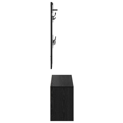 Sestava Nábytku Do Předsíně 4 Pcs Černý Dub 90 X 31 X 46,5 Cm