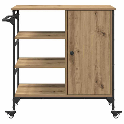 Kuchyňský Vozík Artisanový Dub 87,5 X 39 X 84,5 Cm