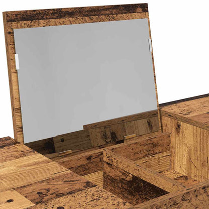 Kosmetický Stolek Se Zásuvkou Staré Dřevo 100 X 45 X 76 Cm