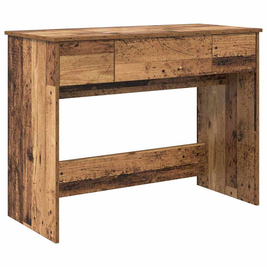 Kosmetický Stolek Se Zásuvkou Staré Dřevo 100 X 45 X 76 Cm