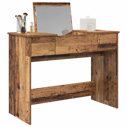Kosmetický Stolek Se Zásuvkou Staré Dřevo 100 X 45 X 76 Cm