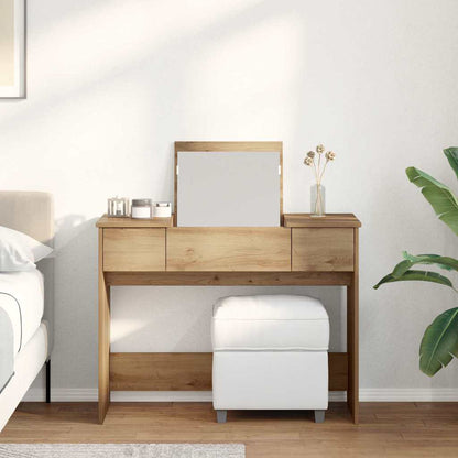 Kosmetický Stolek Artisanový Dub 100 X 45 X 76 Cm