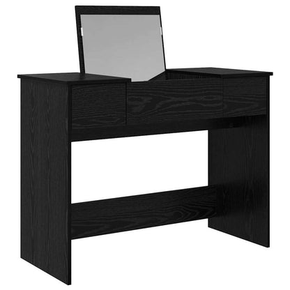 Kosmetický Stolek Se Zásuvkou Černý Dub 100 X 45 X 76 Cm