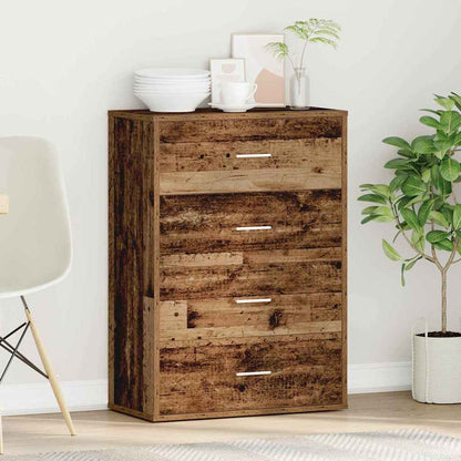 Servírovací Skříň Staré Dřevo 60 X 31 X 84 Cm Kompozitní Dřevo