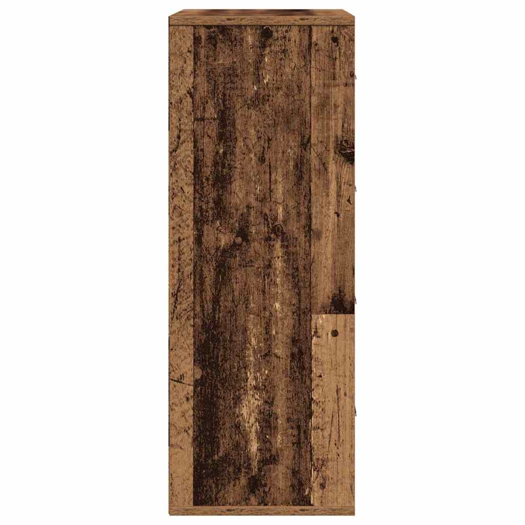 Servírovací Skříň Staré Dřevo 60 X 31 X 84 Cm Kompozitní Dřevo
