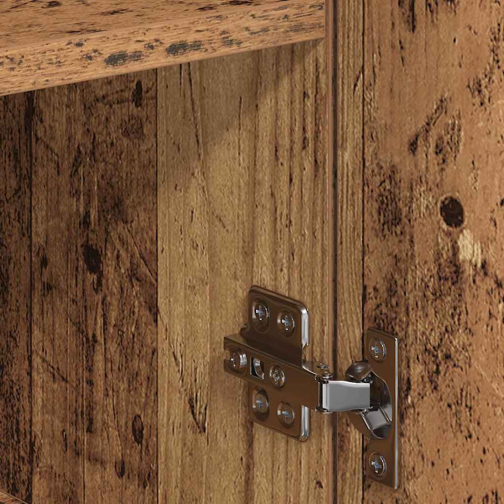 Servírovací Skříň Staré Dřevo 78 X 38 X 80 Cm Kompozitní Dřevo