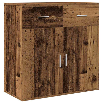Servírovací Skříň Staré Dřevo 78 X 38 X 80 Cm Kompozitní Dřevo