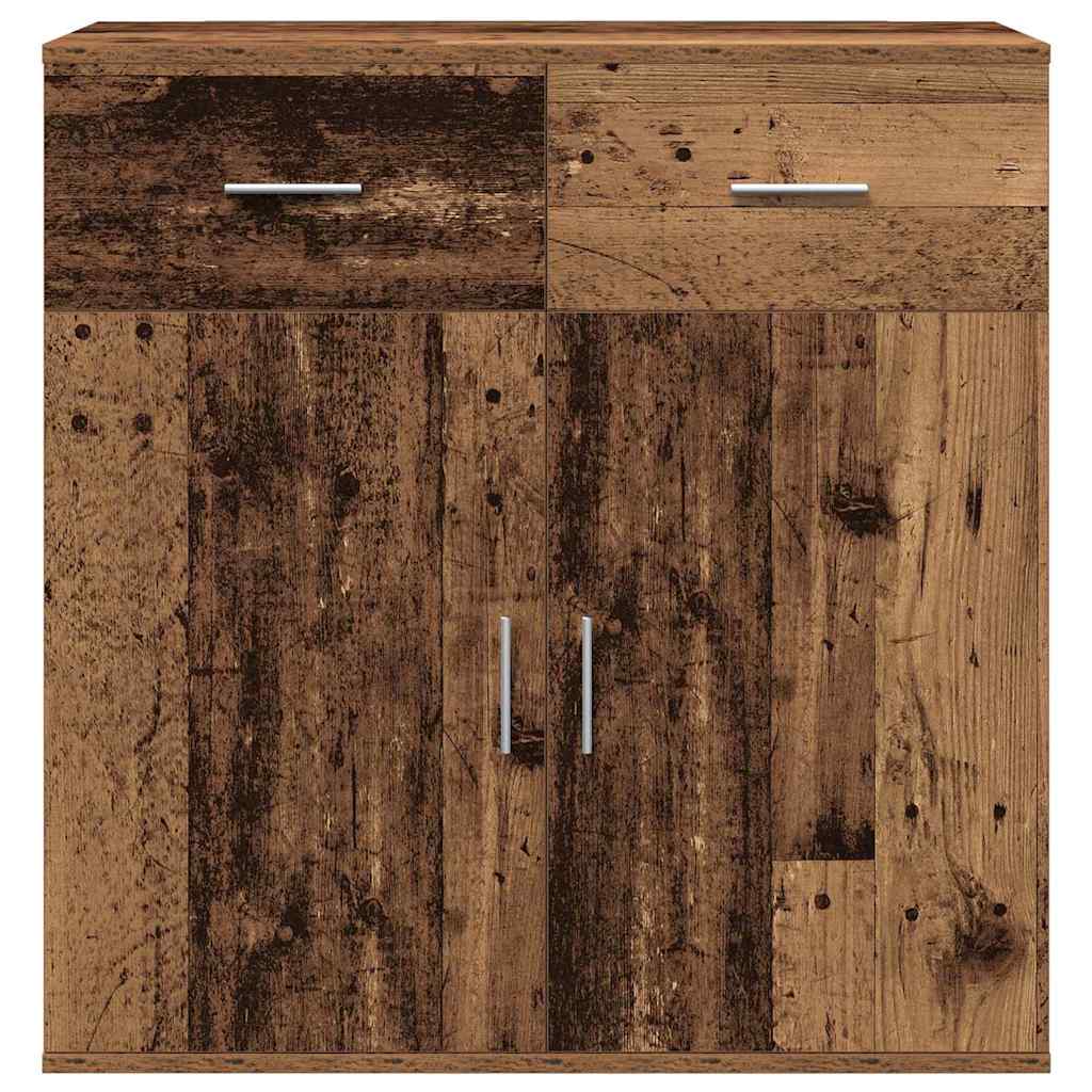 Servírovací Skříň Staré Dřevo 78 X 38 X 80 Cm Kompozitní Dřevo