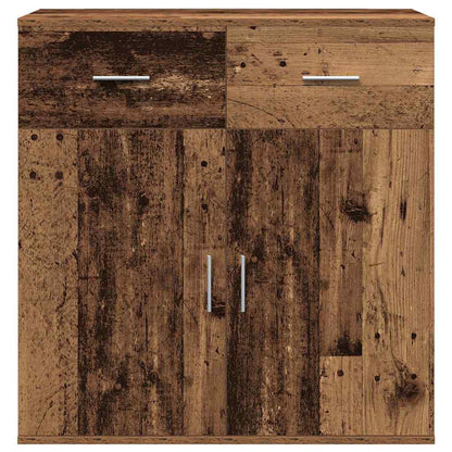 Servírovací Skříň Staré Dřevo 78 X 38 X 80 Cm Kompozitní Dřevo