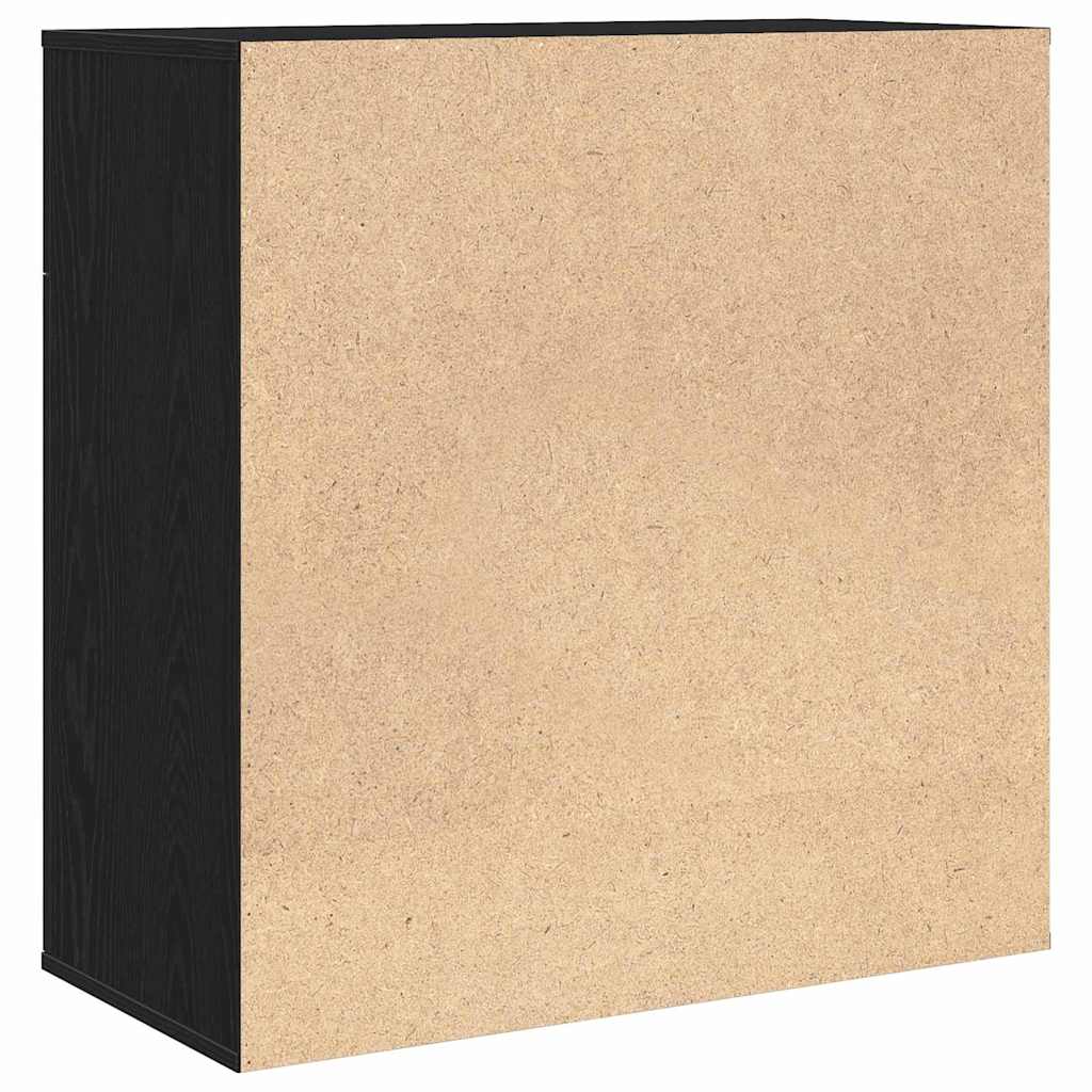 Servírovací Skříň Černý Dub 78 X 38 X 80 Cm Kompozitní Dřevo