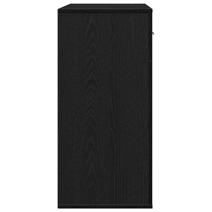 Servírovací Skříň Černý Dub 78 X 38 X 80 Cm Kompozitní Dřevo