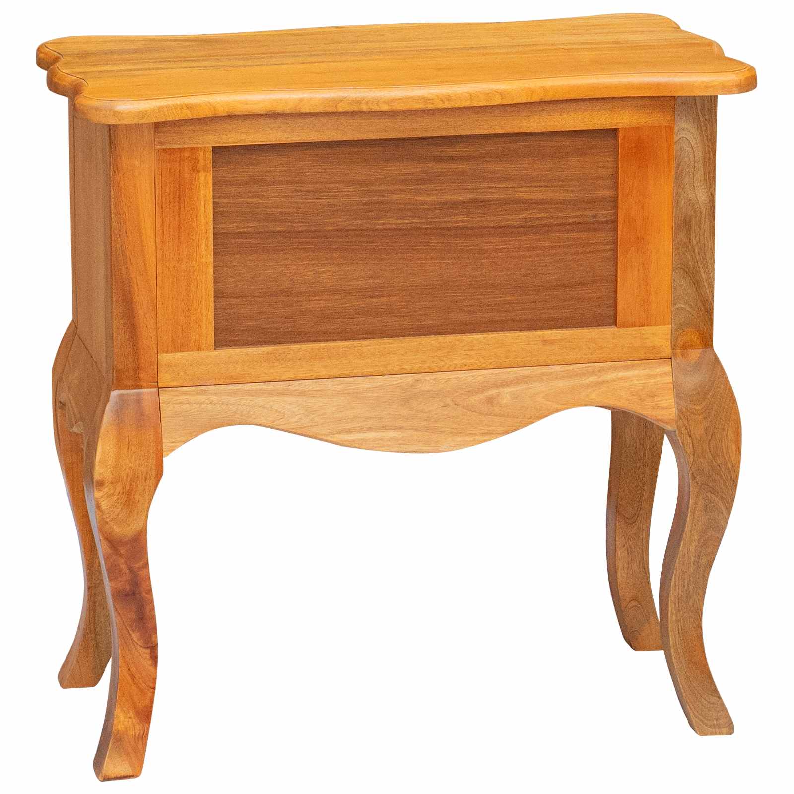 Boční Stůl Přírodní 60,5 X 30 X 61 Cm Masivní Mahagonové Dřevo