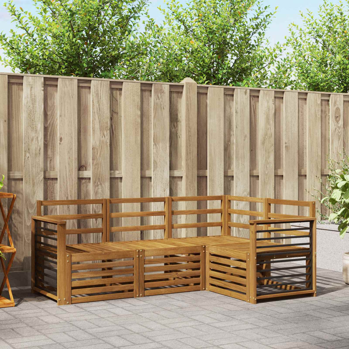 Venkovní Pohovková Souprava 4 Ks Polyester