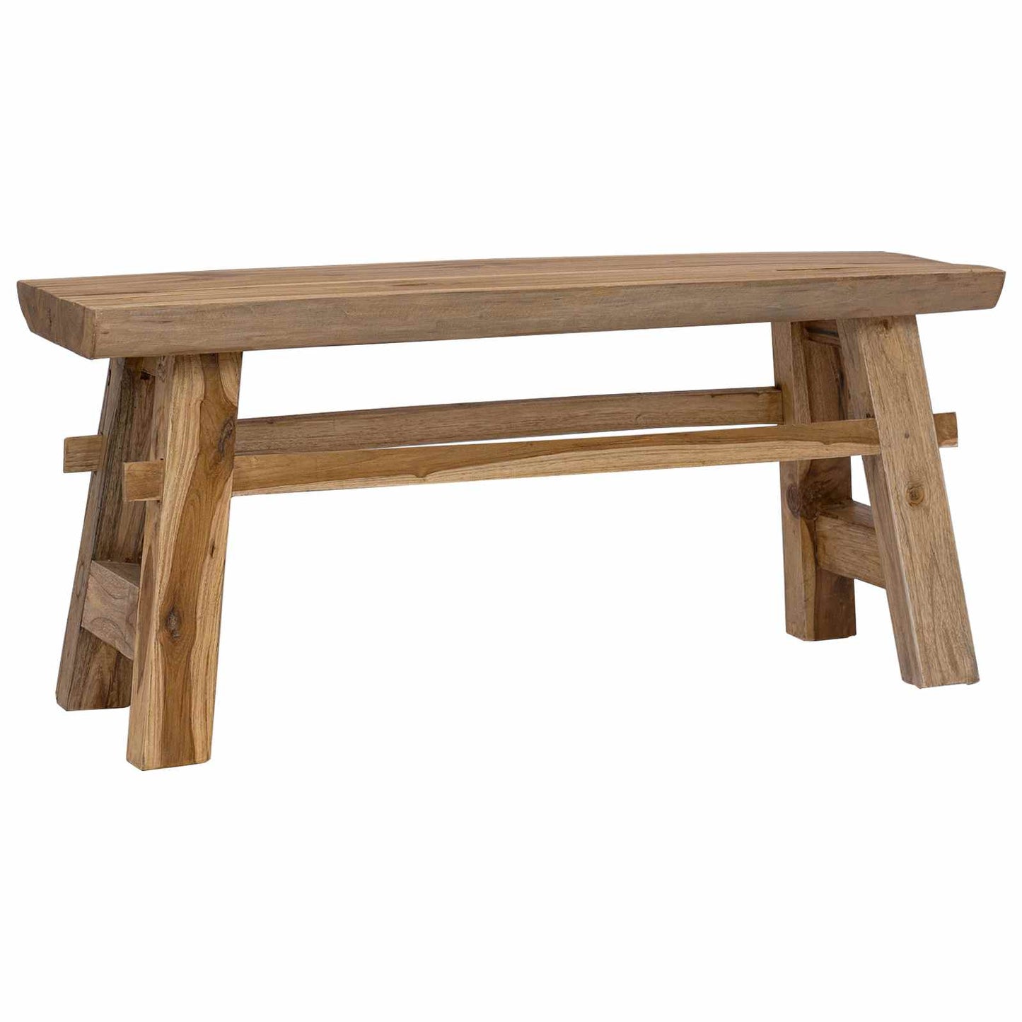 Lavice Přírodní 100 X 29 X 43,5 Cm Pevné Teakové Dřevo