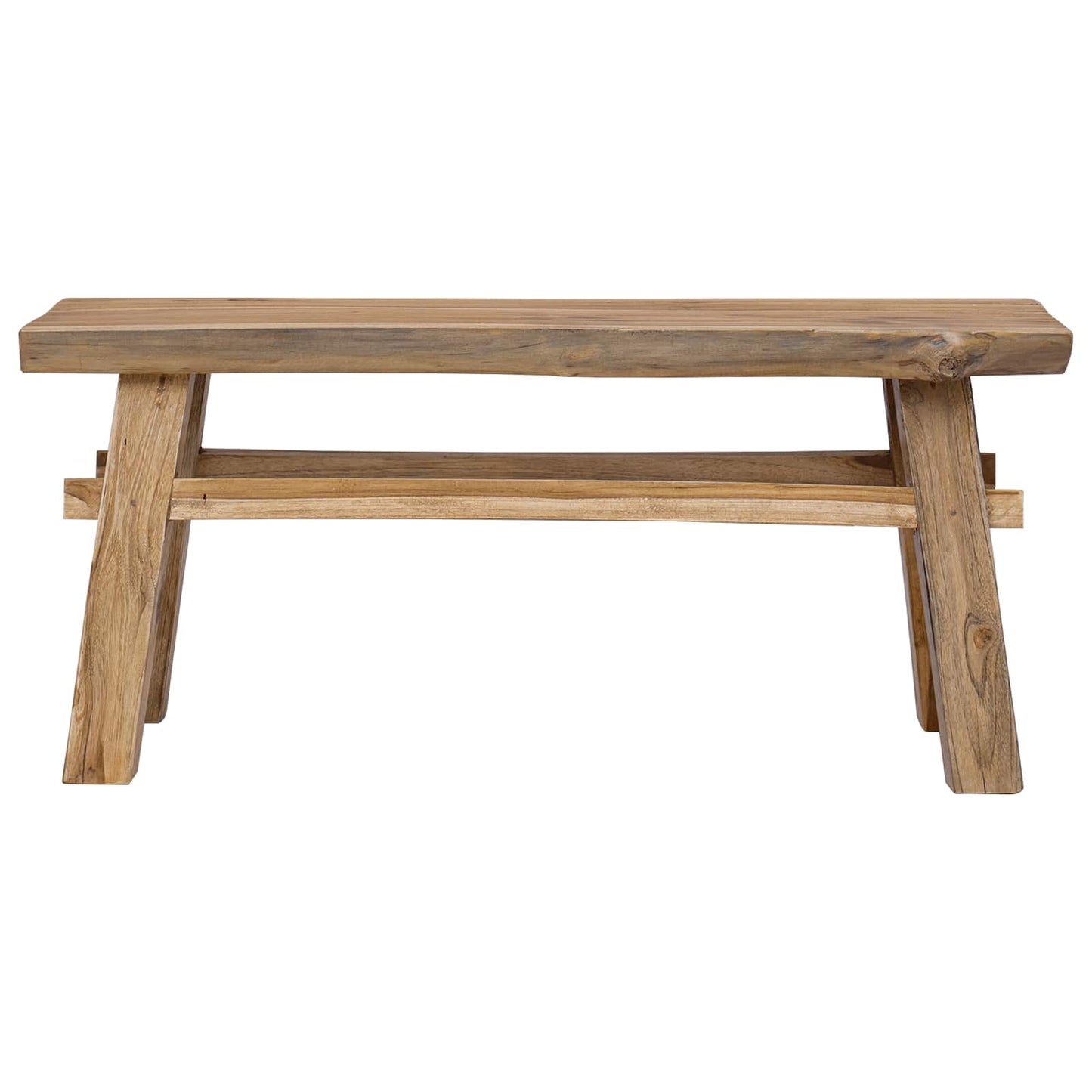 Lavice Přírodní 100 X 29 X 43,5 Cm Pevné Teakové Dřevo