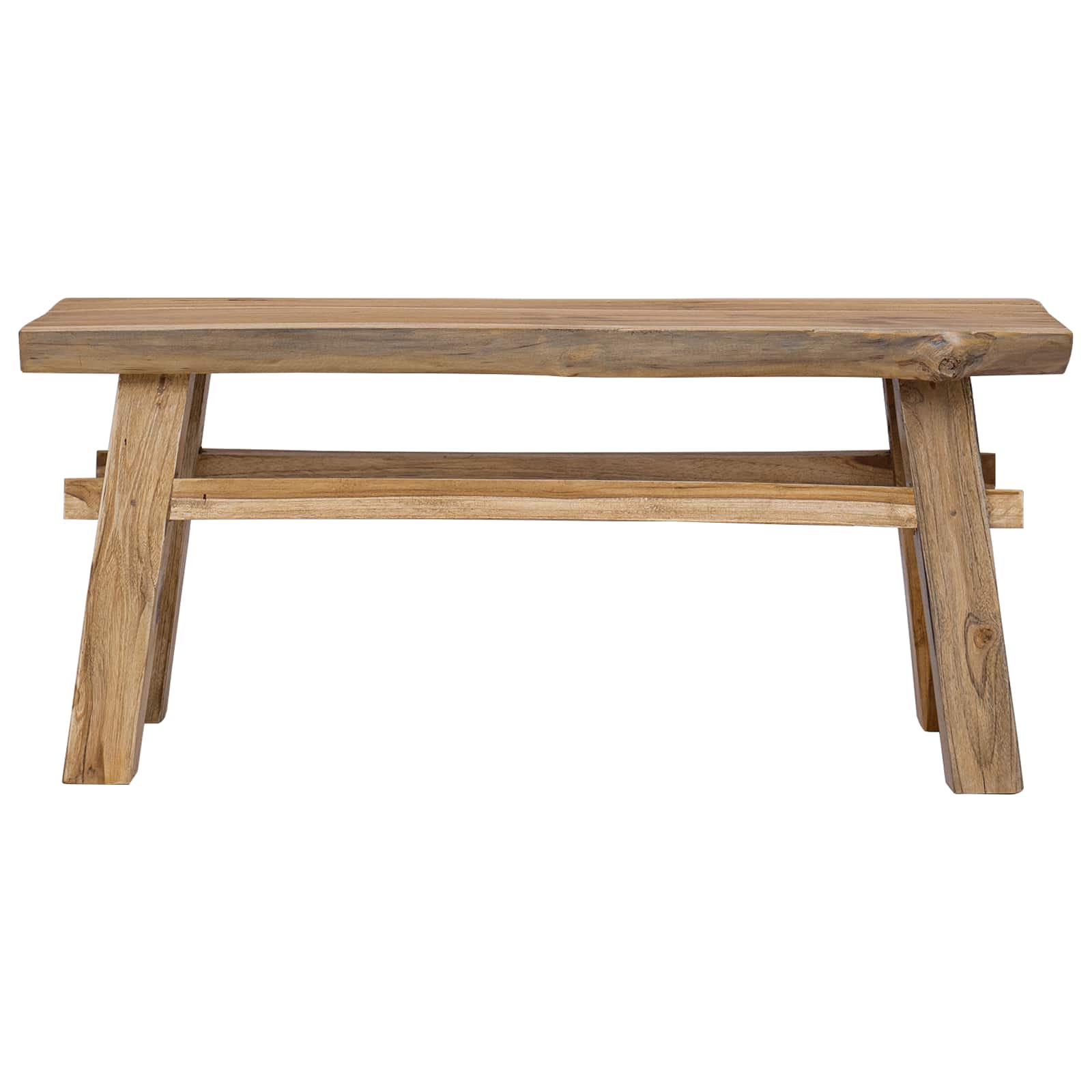 Lavice Přírodní 100 X 29 X 43,5 Cm Pevné Teakové Dřevo