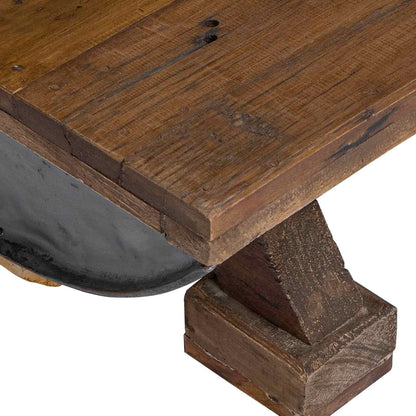 Konferenční Stolek Přírodní 90 X 50 X 35 Cm Dřevo