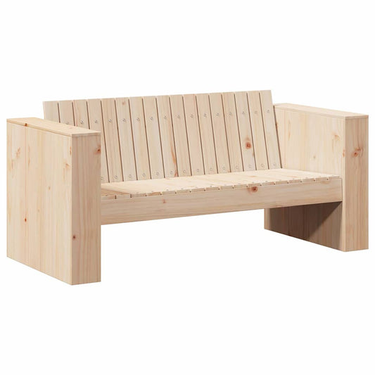 Zahradní Sofa Přírodní 134 X 60 X 62 Cm Masivní Borové Dřevo