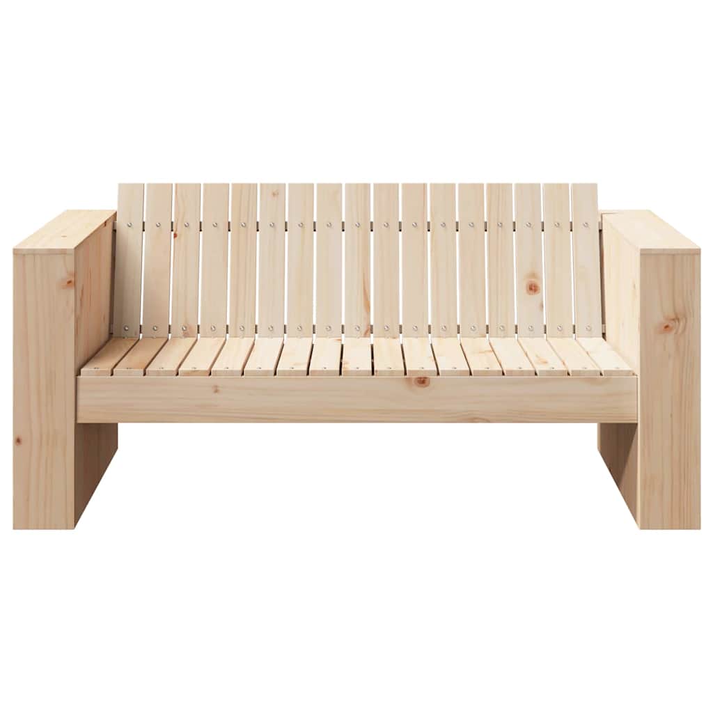 Zahradní Sofa Přírodní 134 X 60 X 62 Cm Masivní Borové Dřevo