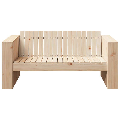 Zahradní Sofa Přírodní 134 X 60 X 62 Cm Masivní Borové Dřevo