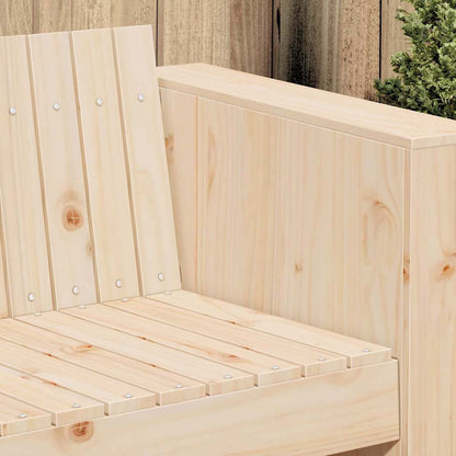 Zahradní Sofa Přírodní 185,5 X 60 X 62 Cm Masivní Borové Dřevo